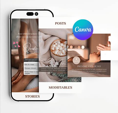 Visuels réseaux sociaux institut beauté