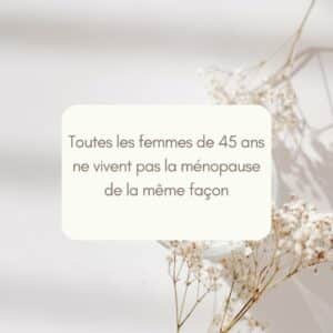 accompagnement ménopause